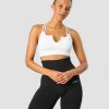 Dame ICIW Sport-Bh | Ribbed Define Seamless Strappy Bra White