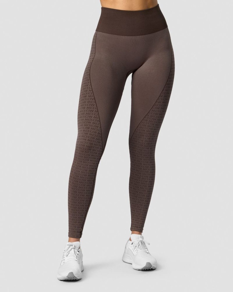 Dame ICIW Tights & Leggings | Signature Seamless Tights Dark Brown