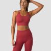 Dame ICIW Sport-Bh | Ribbed Define Seamless Sports Bra Autumn Red