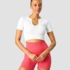 Dame ICIW Seamless | Ribbed Define Seamless Cropped T-Shirt White