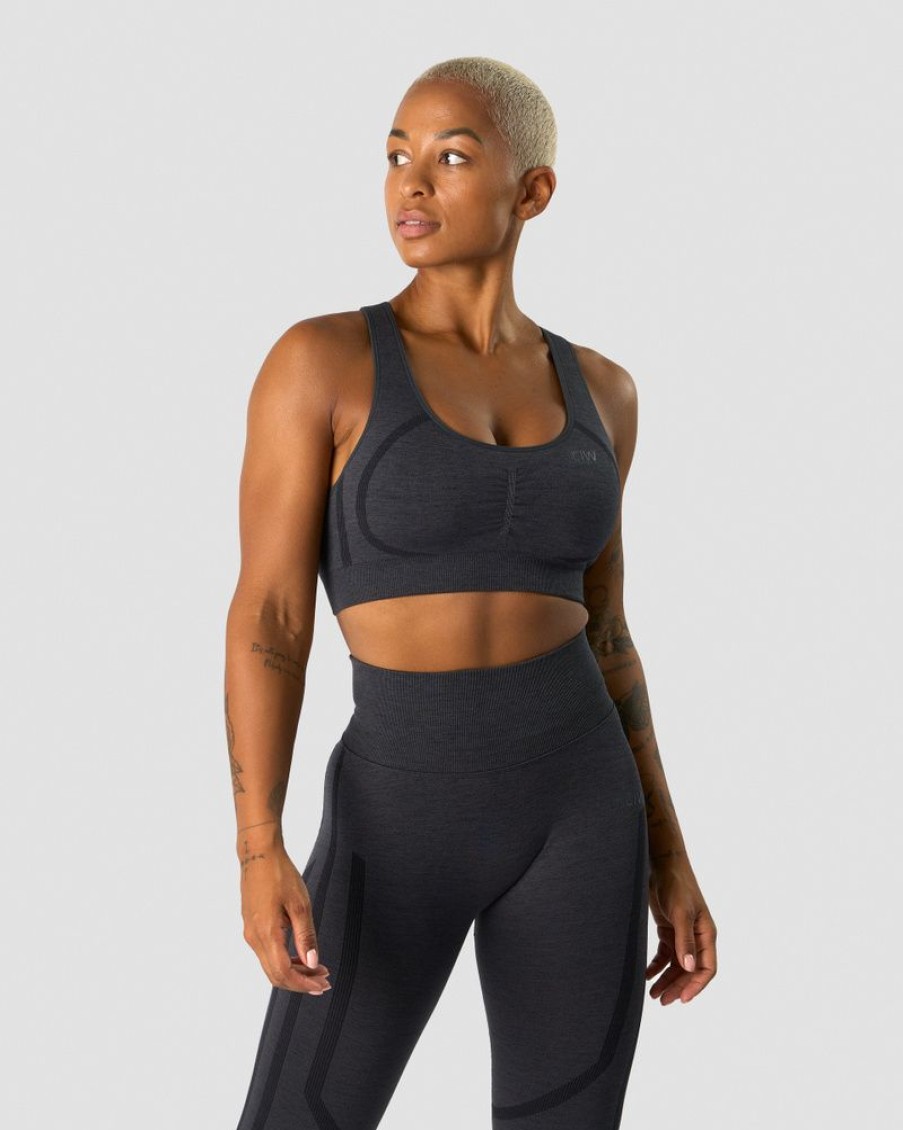 Dame ICIW Sport-Bh | Rush Seamless Sports Bra Graphite