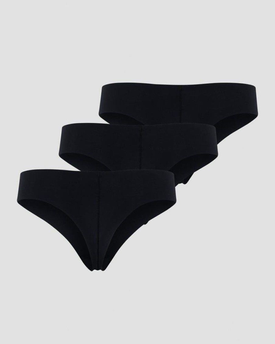 Dame ICIW Undertoy | Soft Thong 3-Pack Black