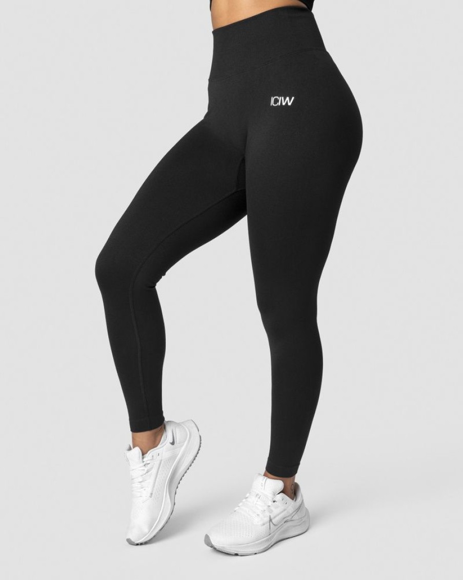 Dame ICIW Tights & Leggings | Scrunch Seamless Tights Black