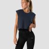 Dame ICIW Topper | Stride Cropped Tank Wmn Navy