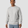 Herre ICIW Langermet | Everyday Crewneck Side Logo Men Light Grey Melange