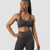 Dame ICIW Sport-Bh | Scrunch Sports Bra Anthracite Wmn