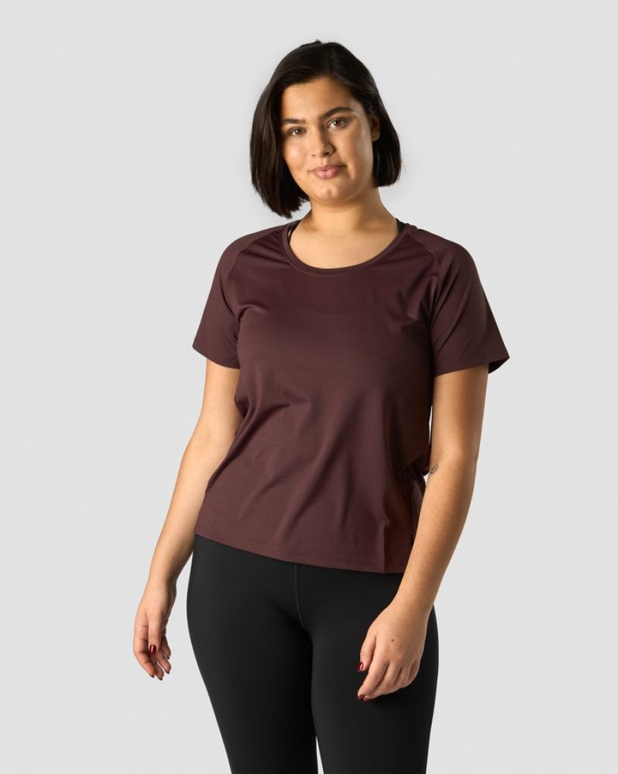 Dame ICIW T-Shirts | Stride T-Shirt Wmn Burgundy