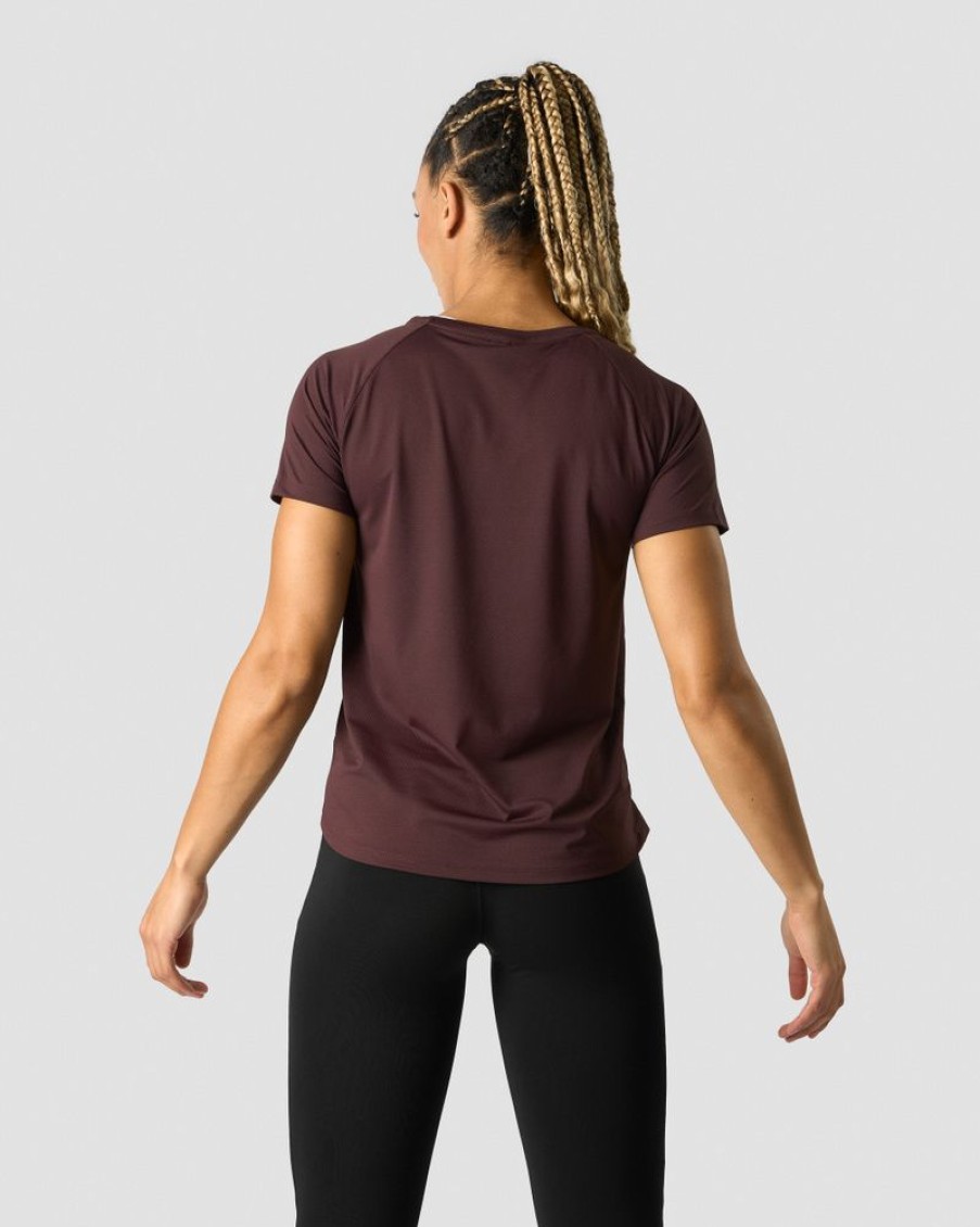 Dame ICIW T-Shirts | Stride T-Shirt Wmn Burgundy