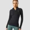 Dame ICIW Seamless | Everyday Seamless 1/4 Zip Wmn Black