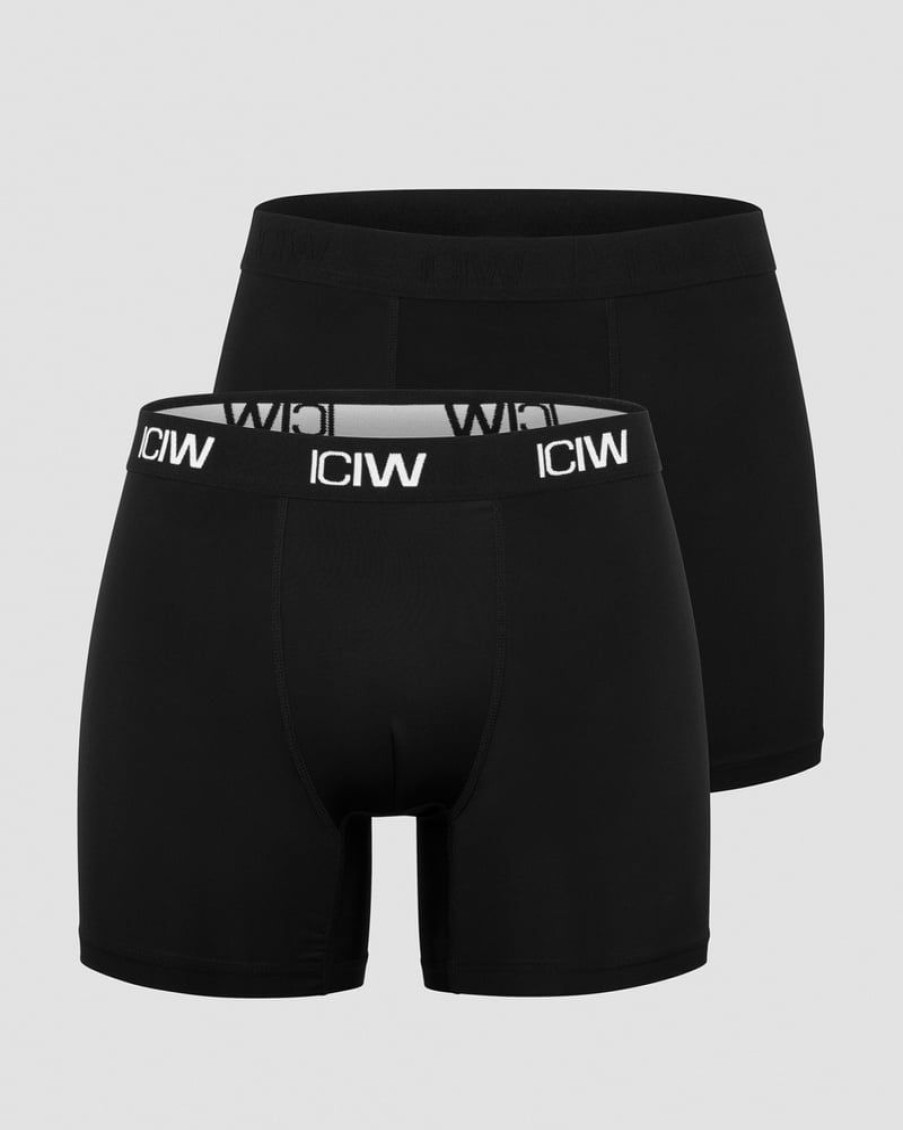 Herre ICIW Undertoy | Sport Boxer 2-Pack Black