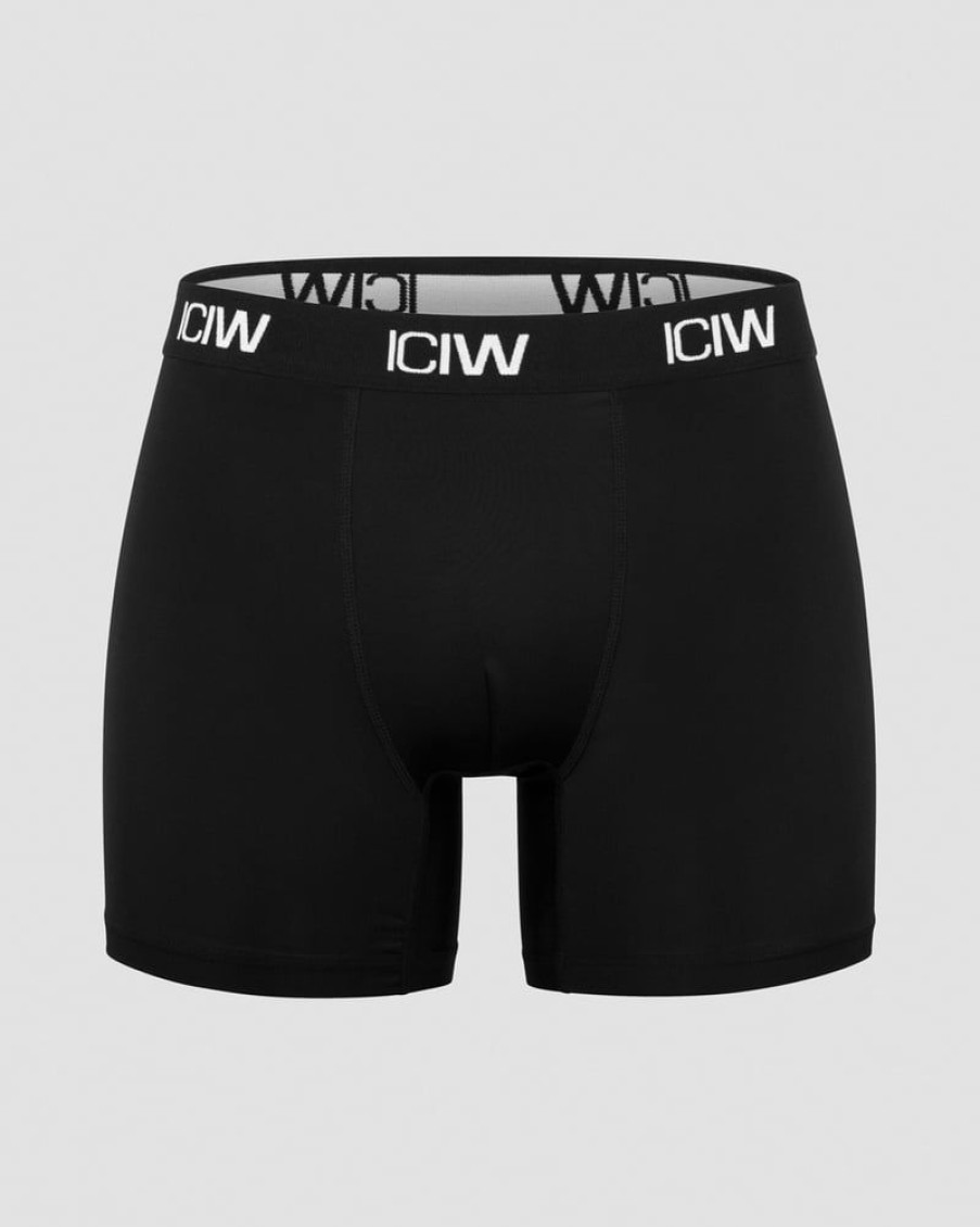 Herre ICIW Undertoy | Sport Boxer 2-Pack Black