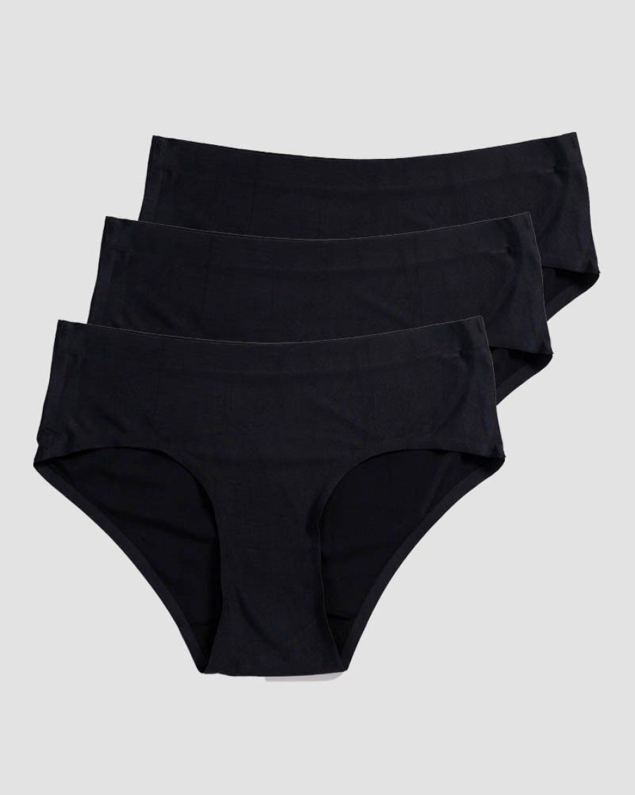 Dame ICIW Undertoy | Invisible Hipster 3-Pack Black