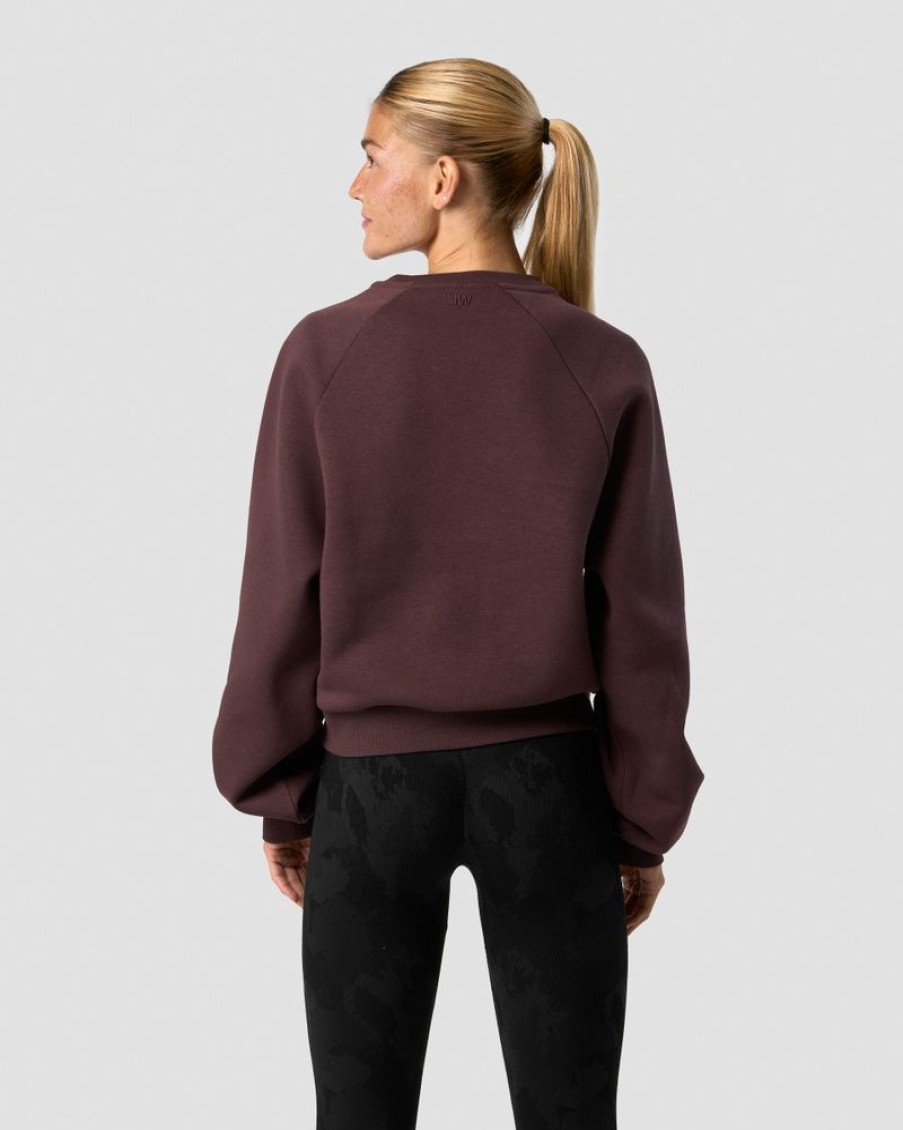 Dame ICIW Langermet | Everyday Cropped Crewneck Burgundy