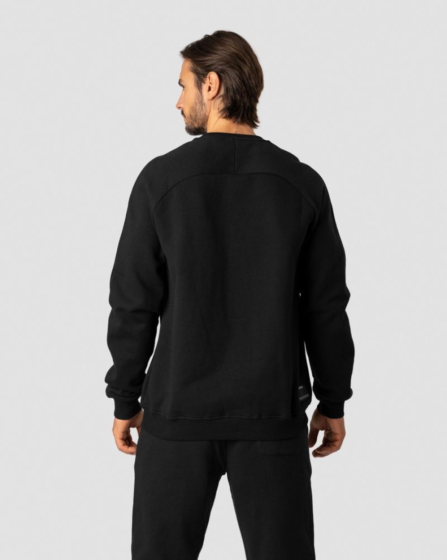 Herre ICIW Langermet | Essential Crewneck Black Men