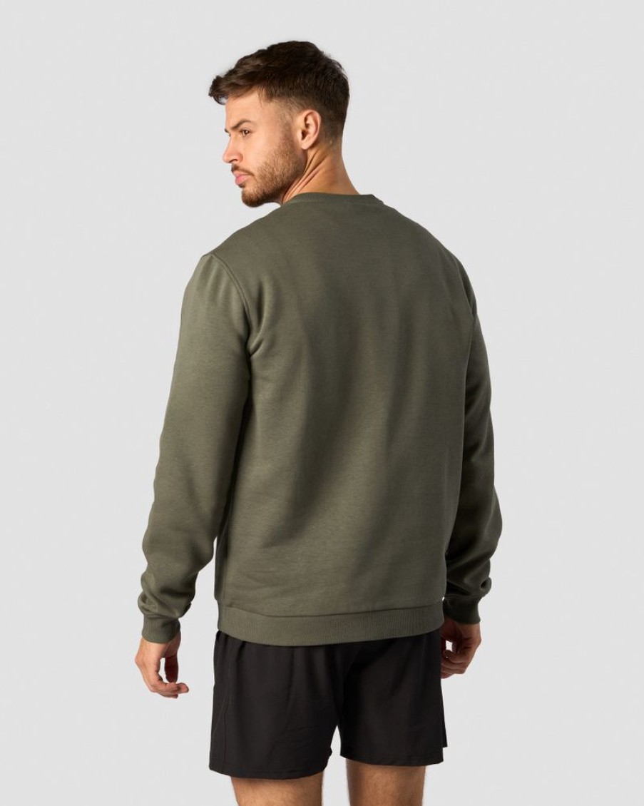 Herre ICIW Langermet | Everyday Crewneck Men Khaki Green