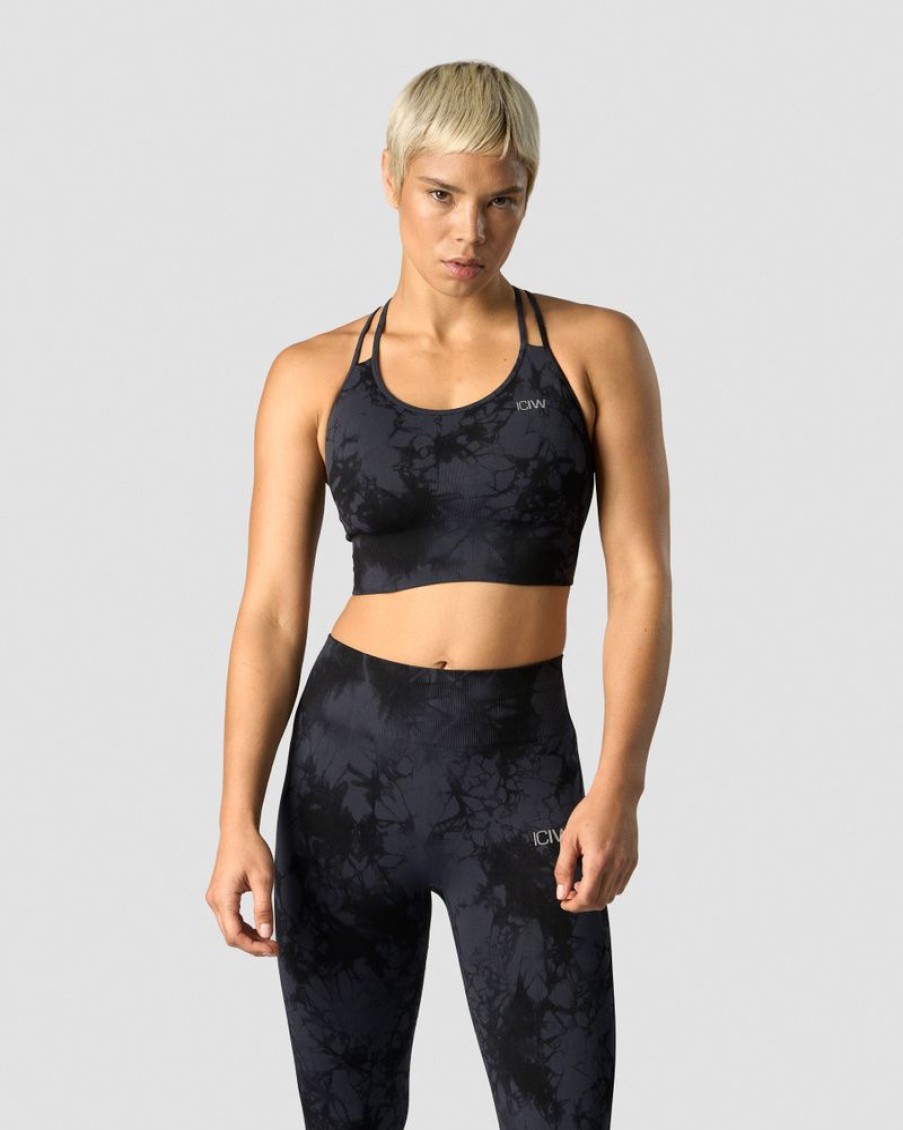 Dame ICIW Sport-Bh | Define Seamless Tie Dye Sports Bra Midnight