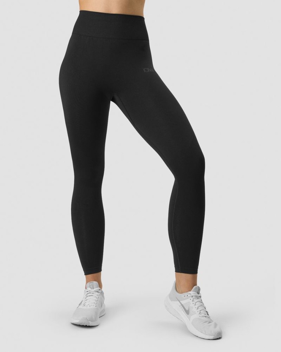 Dame ICIW Tights & Leggings | Define Seamless Tights Black/Black