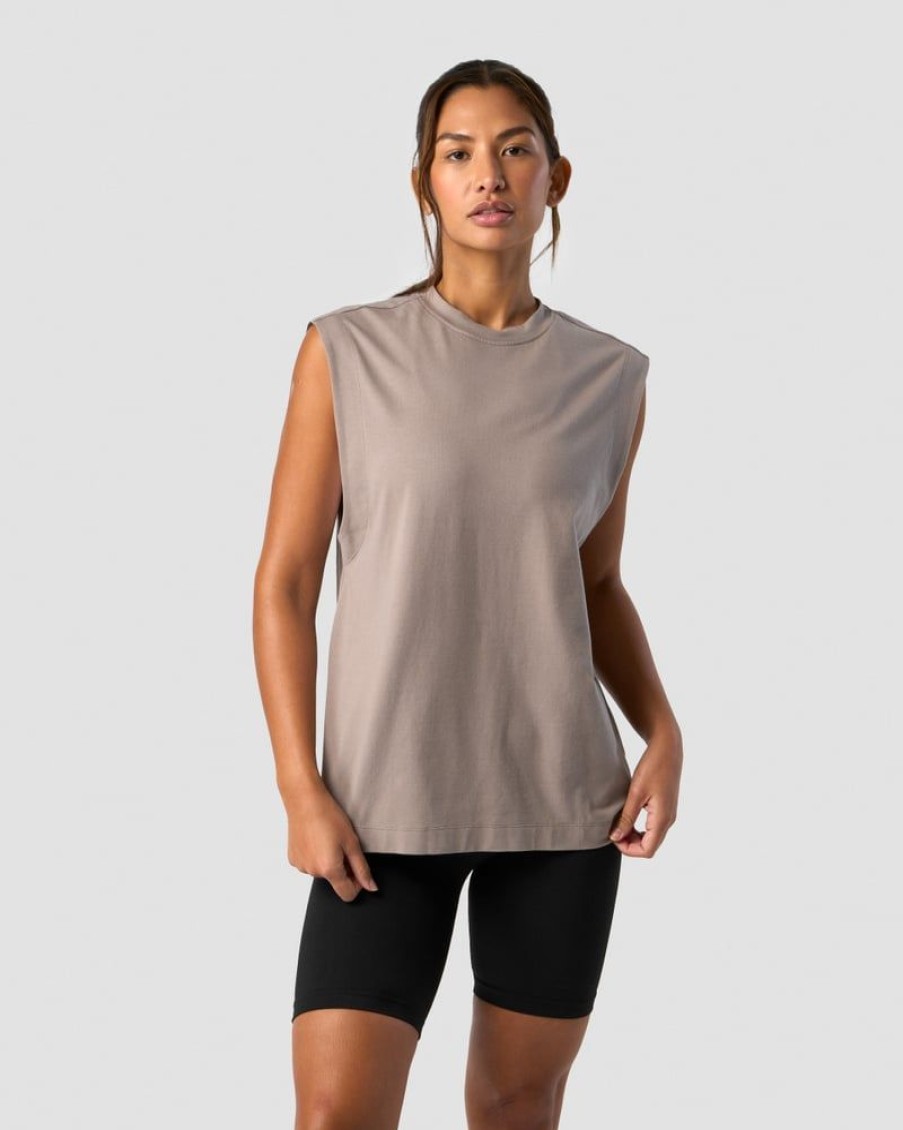 Dame ICIW Topper | Everyday Cotton Tank Top Greige