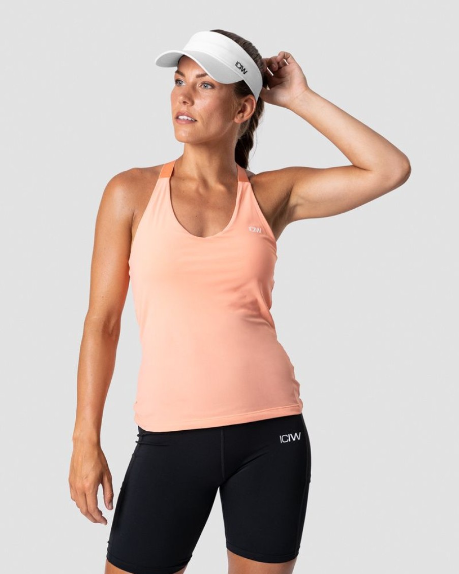 Dame ICIW Topper | Smash Padel 2-In-1 Tank Top Coral