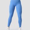 Dame ICIW Tights & Leggings | Ribbed Define Seamless Pocket Tights Pacific Blue