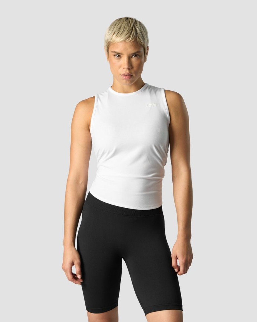 Dame ICIW Topper | Empowering Open Back Tank White Wmn