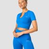 Dame ICIW Seamless | Ribbed Define Seamless Cropped T-Shirt Cobalt Blue