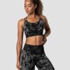 Dame ICIW Sport-Bh | Define Seamless Tie Dye Sports Bra Black