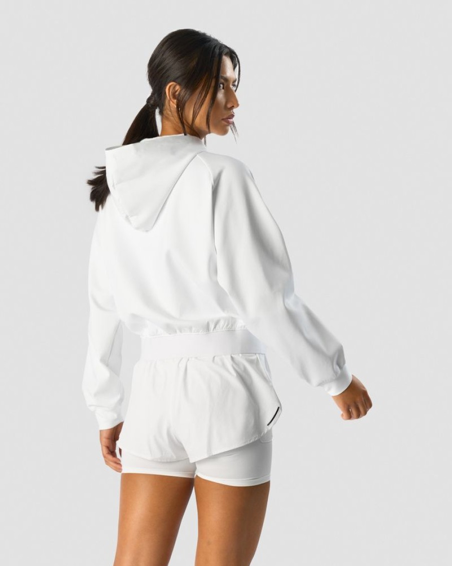 Dame ICIW Langermet | Charge Hoodie Wmn White