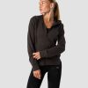 Dame ICIW Langermet | Stride Zipper Hoodie Wmn Charcoal