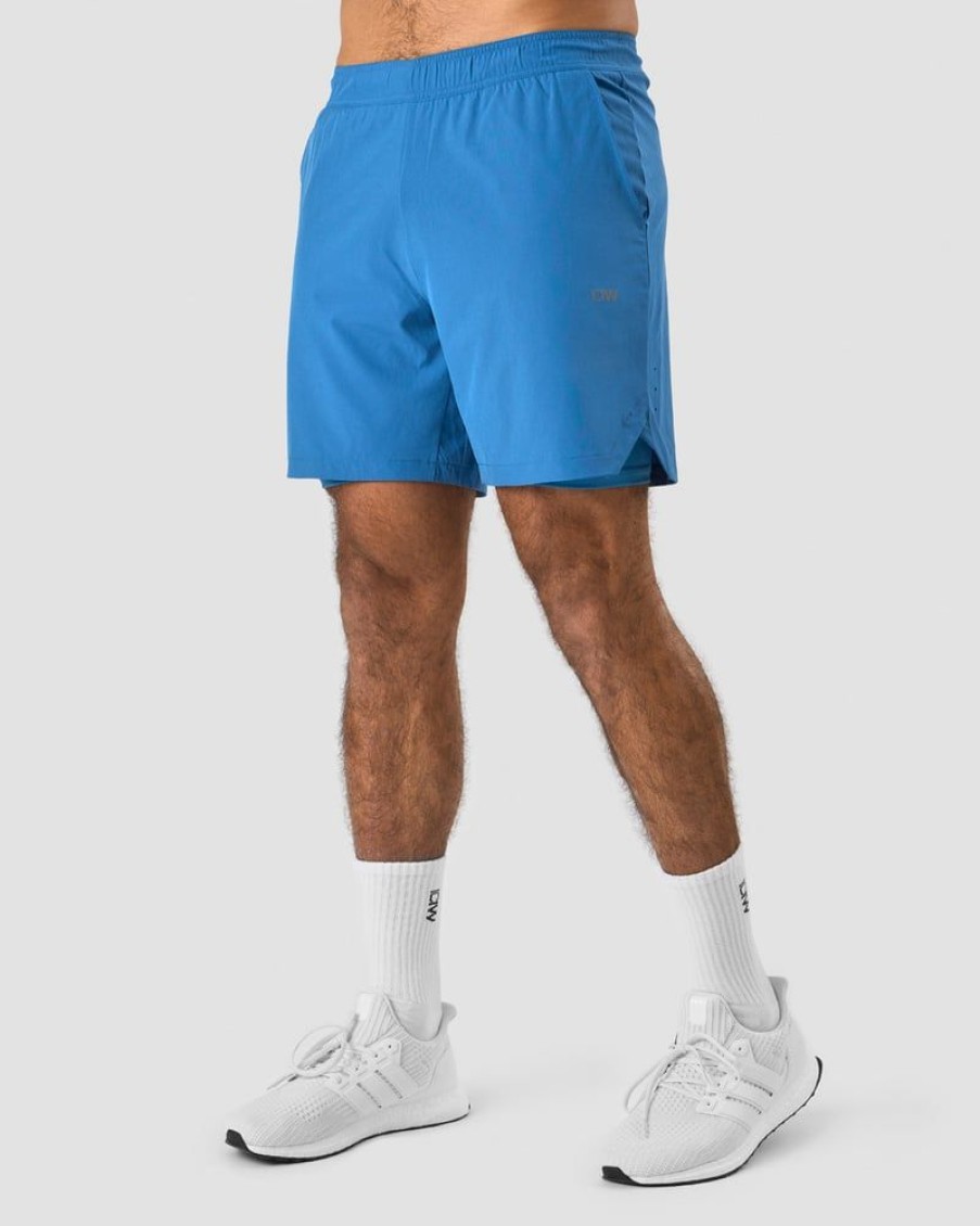 Herre ICIW Shorts | Training 2-In-1 Shorts Light Blue