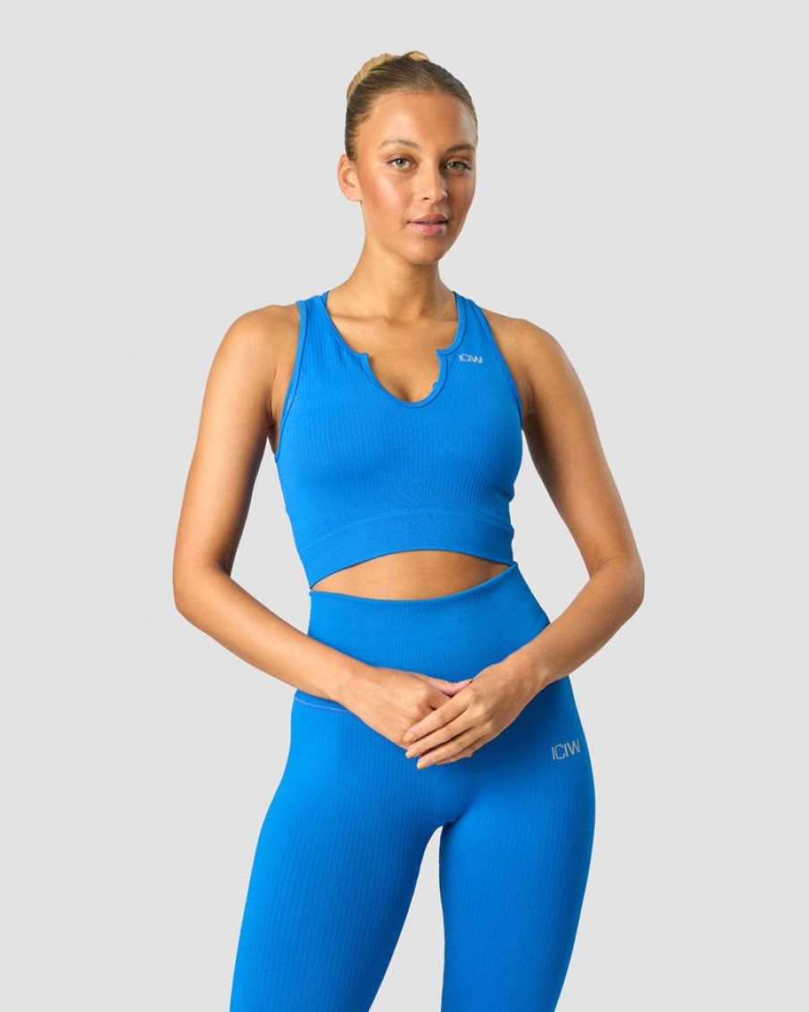 Dame ICIW Seamless | Ribbed Define Seamless Tank Top Cobalt Blue