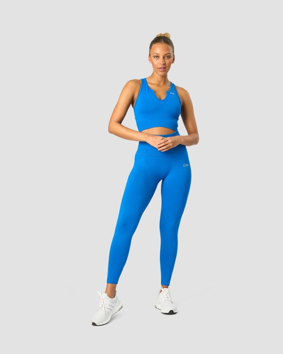 Dame ICIW Seamless | Ribbed Define Seamless Tank Top Cobalt Blue