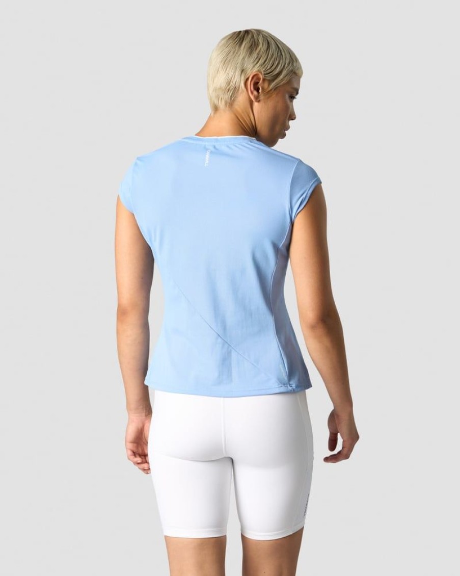 Dame ICIW T-Shirts | Training Pique Polo Sky Blue Wmn