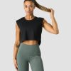 Dame ICIW Topper | Stride Cropped Tank Wmn Black