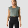 Dame ICIW Topper | Stride Cropped Tank Wmn Sea Green