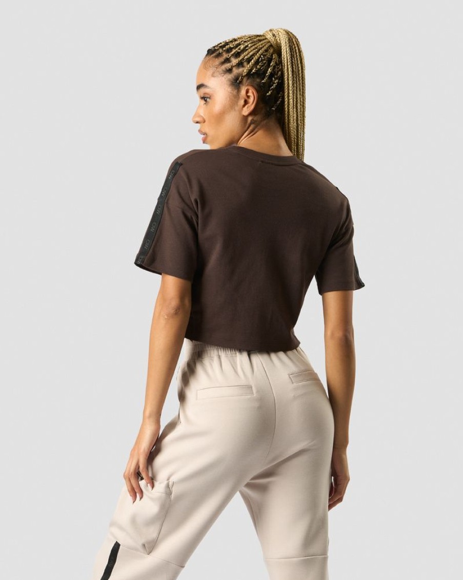 Dame ICIW T-Shirts | Stance Cropped T-Shirt Wmn Dark Brown