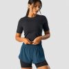 Dame ICIW T-Shirts | Charge Cropped Mid Sleeve Wmn Black