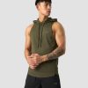 Herre ICIW T-Skjorter | Stride Sleeveless T-Shirt Hoodie Men Dark Green