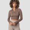 Dame ICIW Langermet | Define Cropped 1/4 Zip Desert Sand