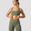 Dame ICIW Sport-Bh | Classic Sports Bra Dk Dusty Green