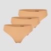 Dame ICIW Undertoy | Soft Thong 3-Pack Almond