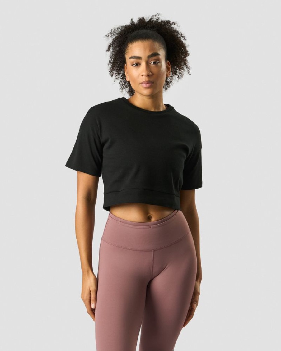 Dame ICIW T-Shirts | Stance Cropped T-Shirt Wmn Black