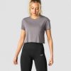 Dame ICIW T-Shirts | Everyday Cropped T-Shirt Grey