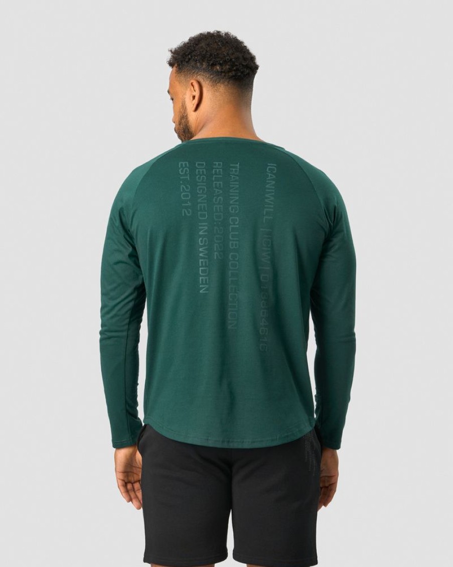 Herre ICIW Langermet | Training Club Raglan Long Sleeve Dk Teal