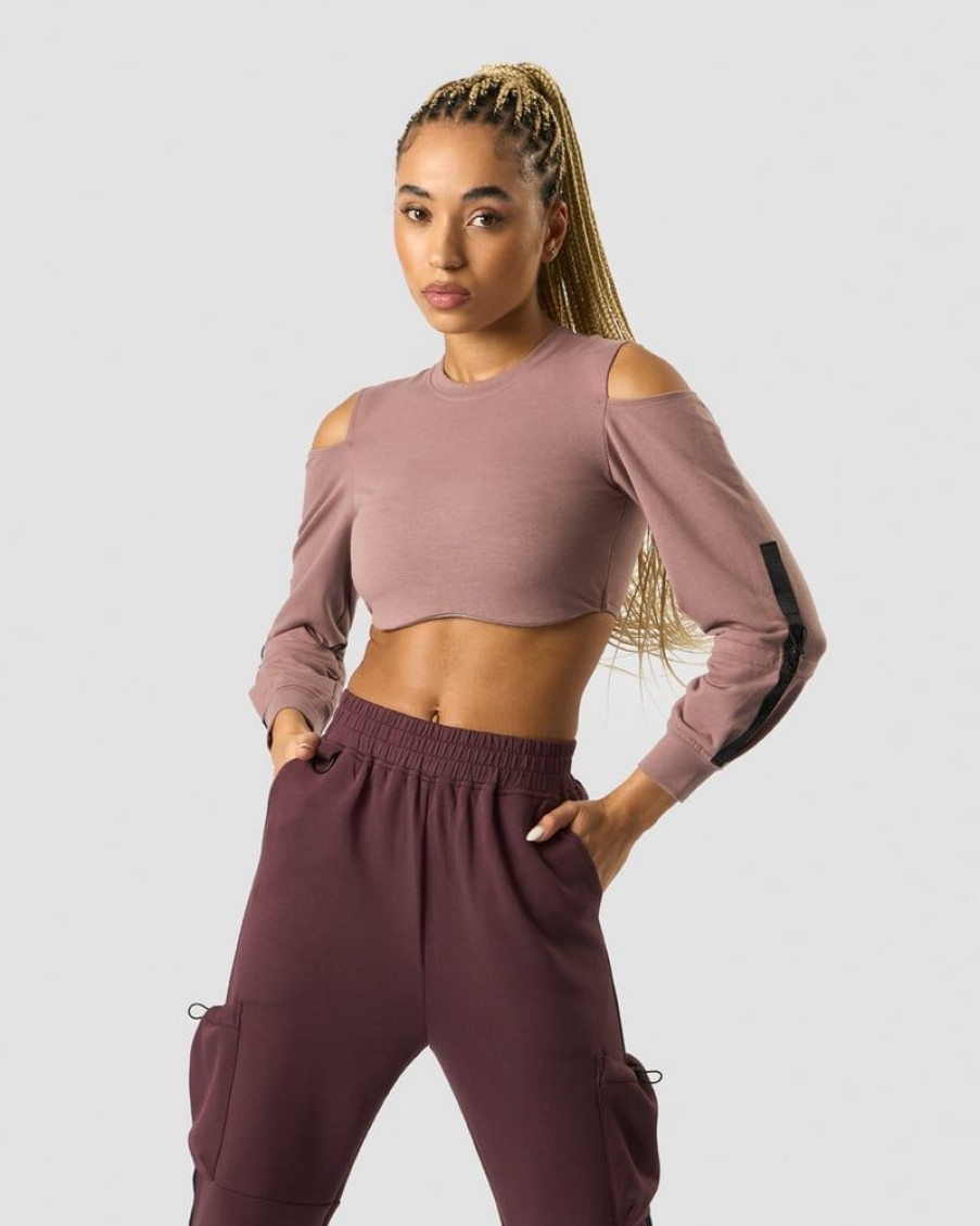 Dame ICIW Langermet | Stance Cropped Long Sleeve Wmn Light Mauve