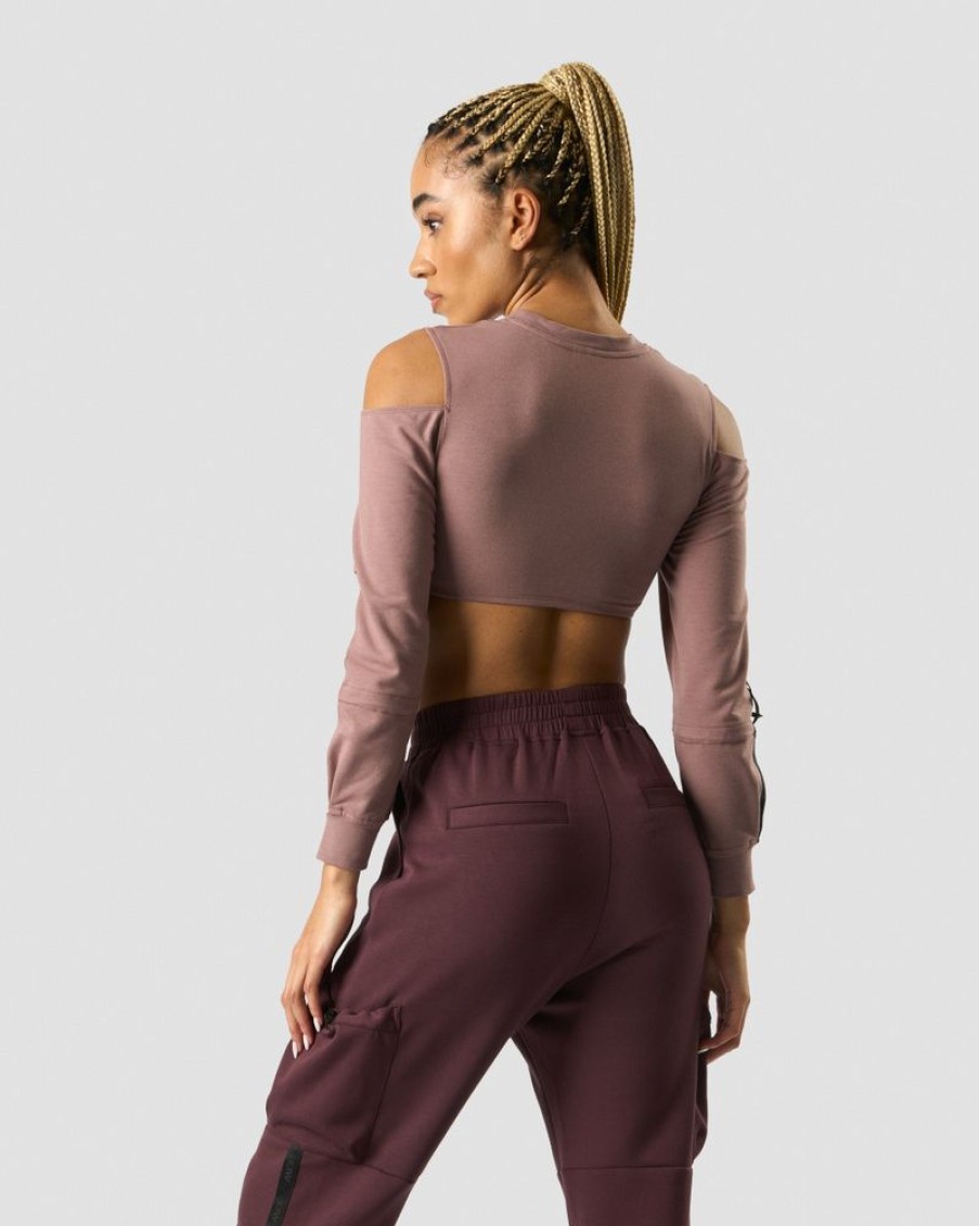 Dame ICIW Langermet | Stance Cropped Long Sleeve Wmn Light Mauve