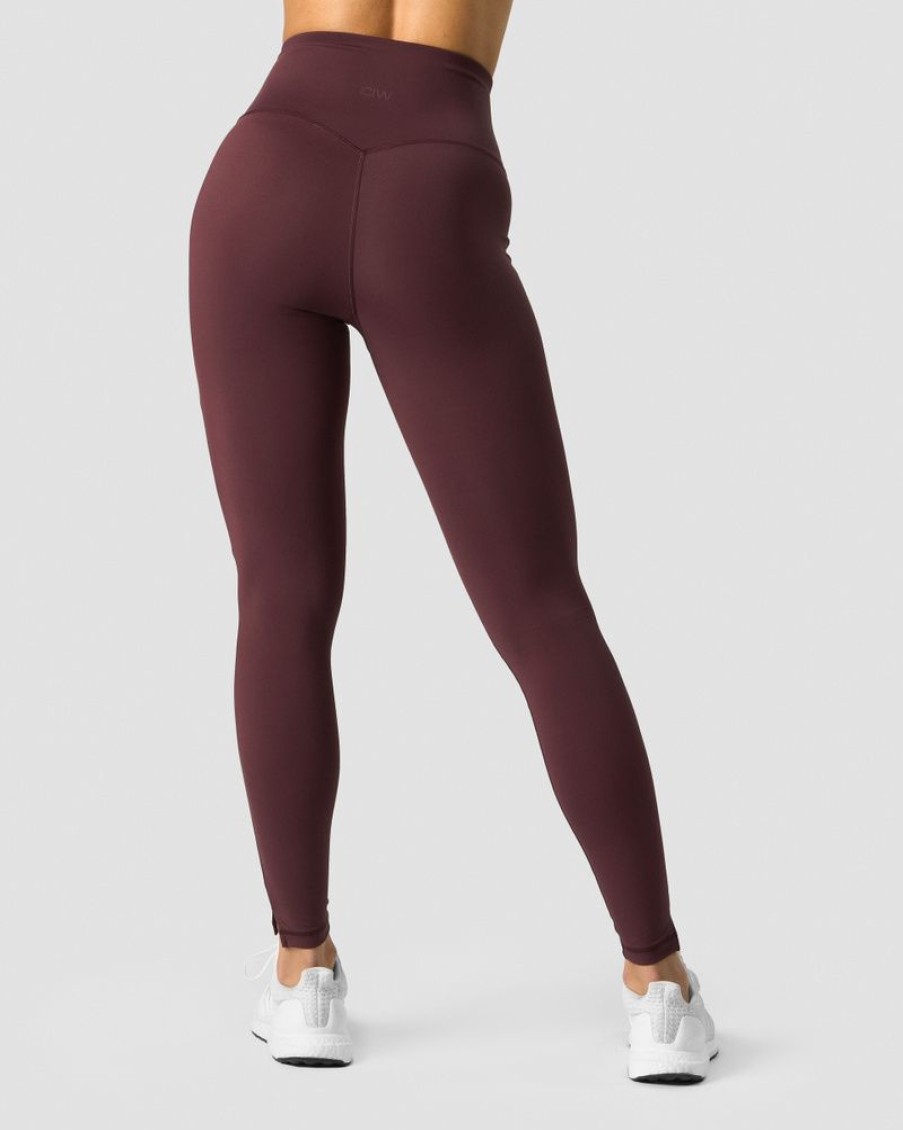 Dame ICIW Tights & Leggings | Stride Tights Wmn Burgundy