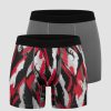 Herre ICIW Undertoy | Sport Boxer 2-Pack Grey/Red