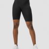 Dame ICIW Seamless | Define Seamless Logo Biker Shorts Black