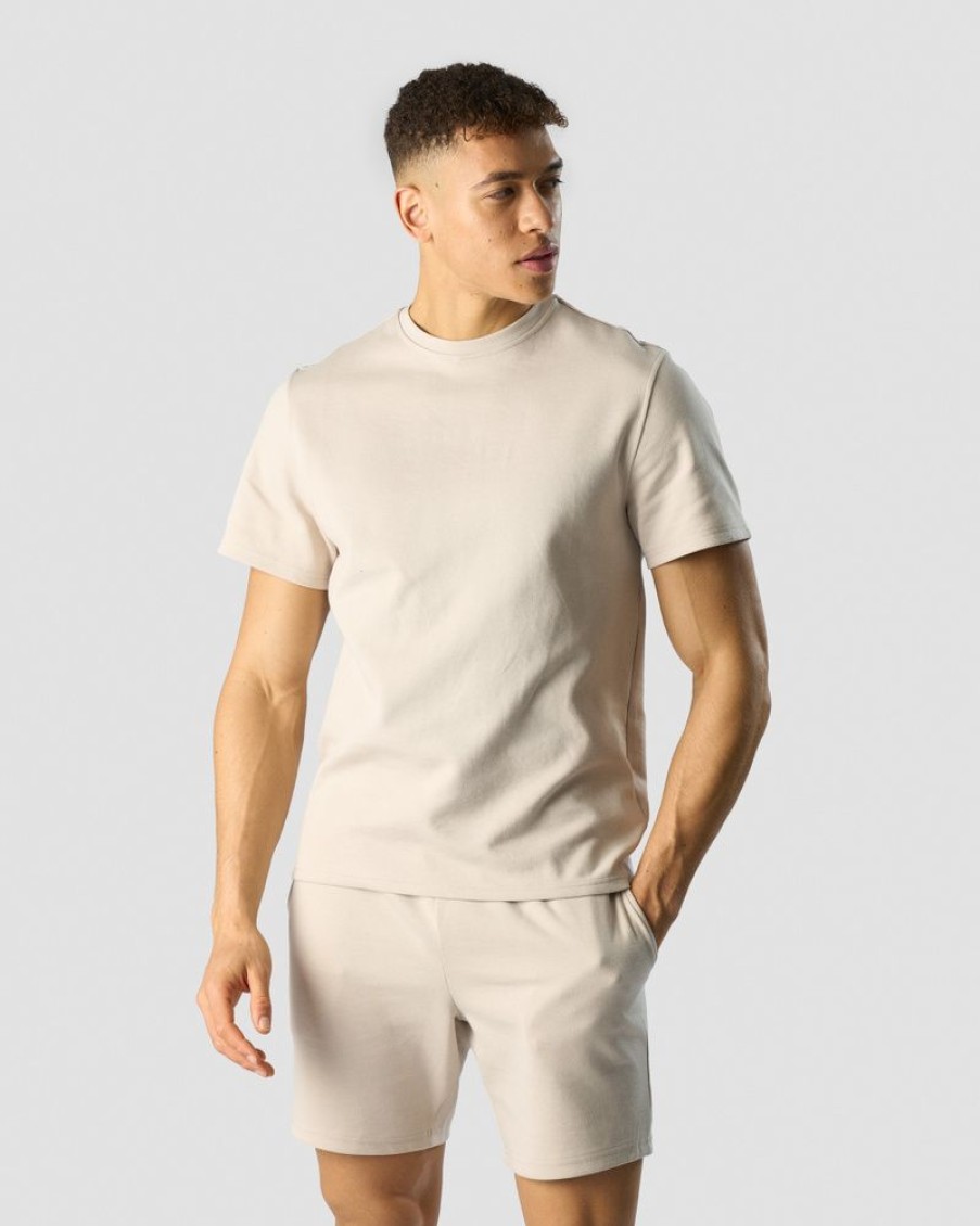 Herre ICIW T-Skjorter | Revive Heavy T-Shirt Men Beige